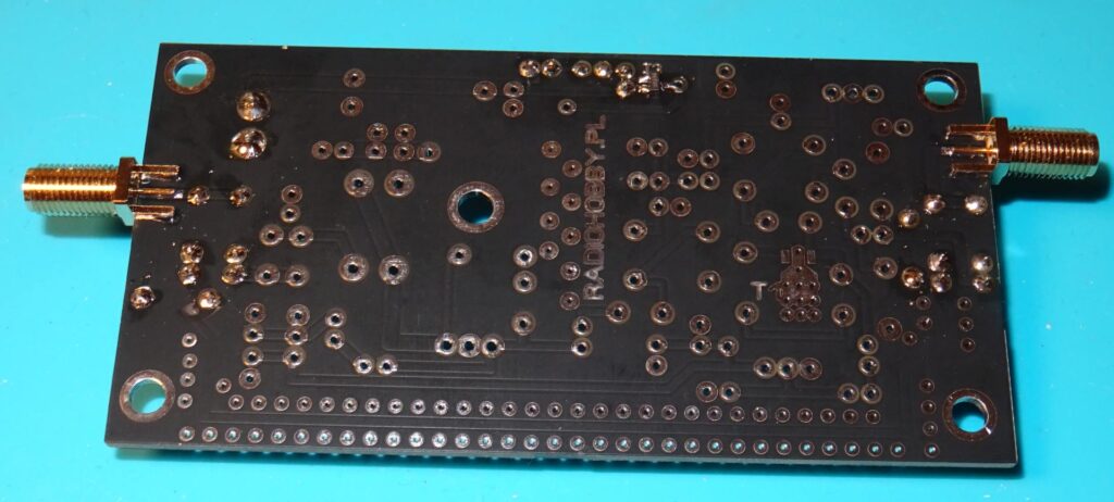 pcb pa-qrp strona ścieżek - bottom